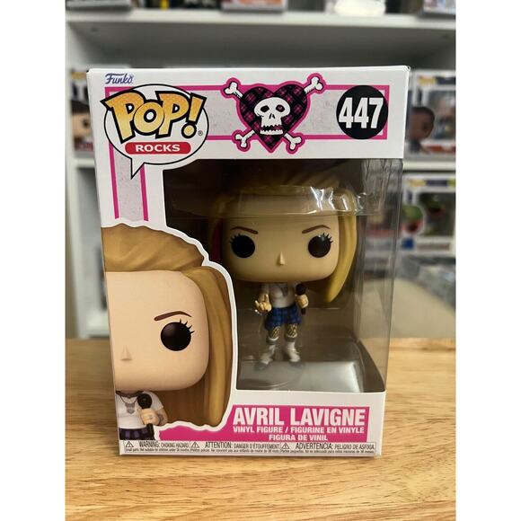 NEW IN HAND Avril Lavigne Girlfriend Funko Pop #447 Rocks Music Sk8er Skater - Picture 1 of 6